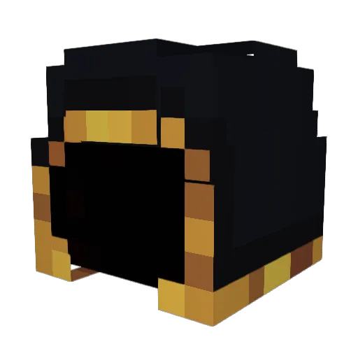 IcebluePanda Minecraft avatar head, 3D render