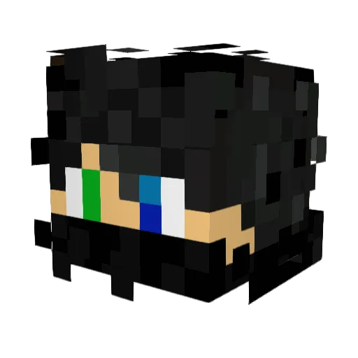 Icecapidk Minecraft avatar head, 3D render