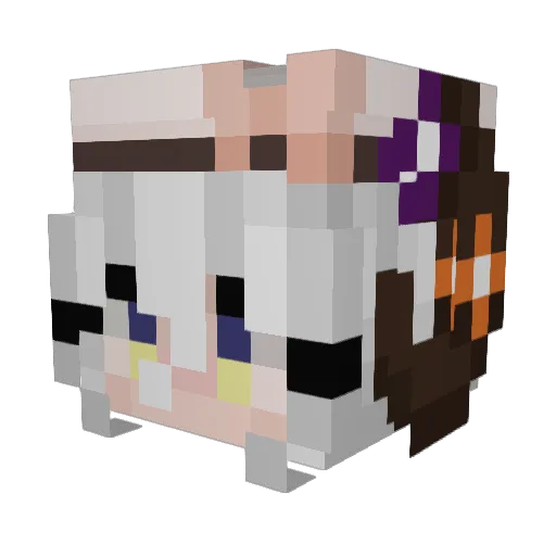 Icecliff_Spade Minecraft avatar head, 3D render