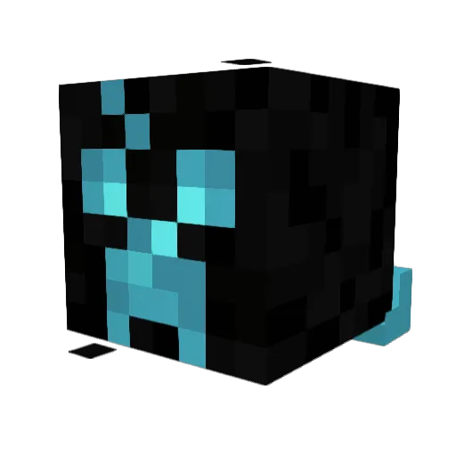 Icecoaster Minecraft avatar head, 3D render