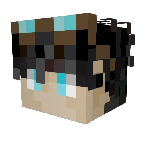 IcecoldH2O Minecraft avatar head, 3D render