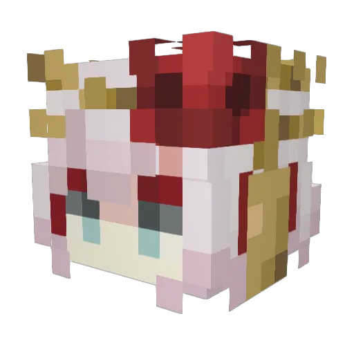 Icecraft1556 Minecraft avatar head, 3D render