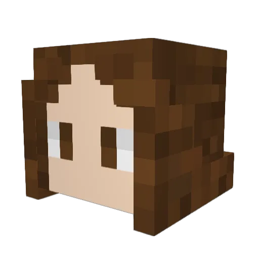 Icecream2209 Minecraft avatar head, 3D render