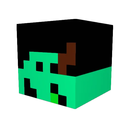 Icecreamcollin Minecraft avatar head, 3D render