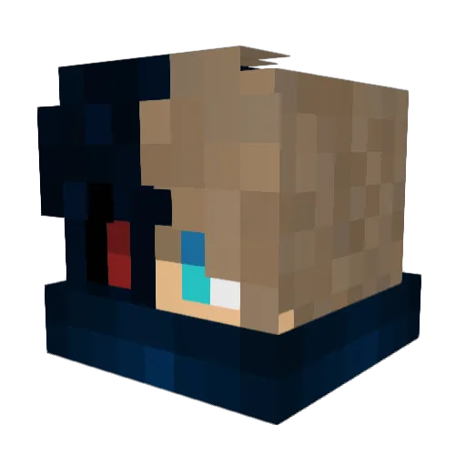 Icecrusher75 Minecraft avatar head, 3D render
