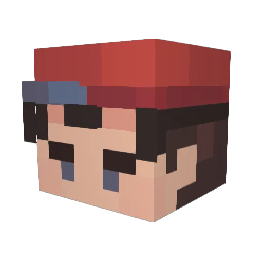 IcedBlueJay Minecraft avatar head, 3D render
