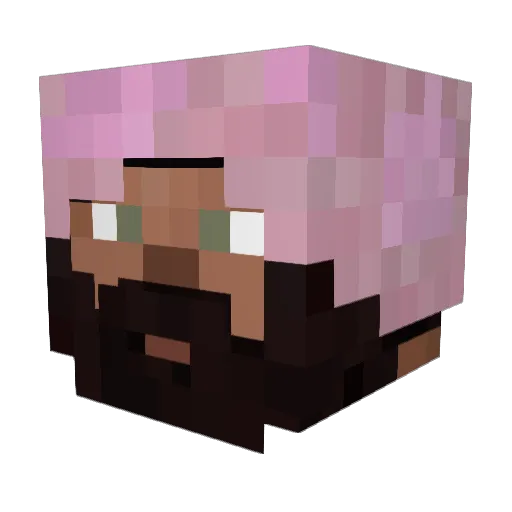 IcedCoffee121 Minecraft avatar head, 3D render