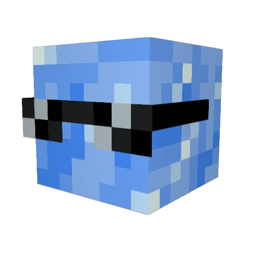 IcedCvbe Minecraft avatar head, 3D render