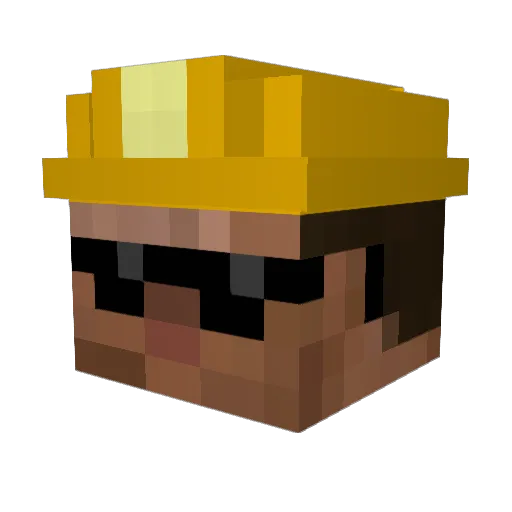 IcedForce Minecraft avatar head, 3D render