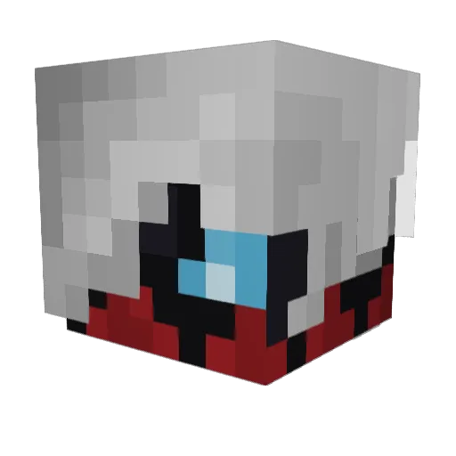 IcedLatte1 Minecraft avatar head, 3D render