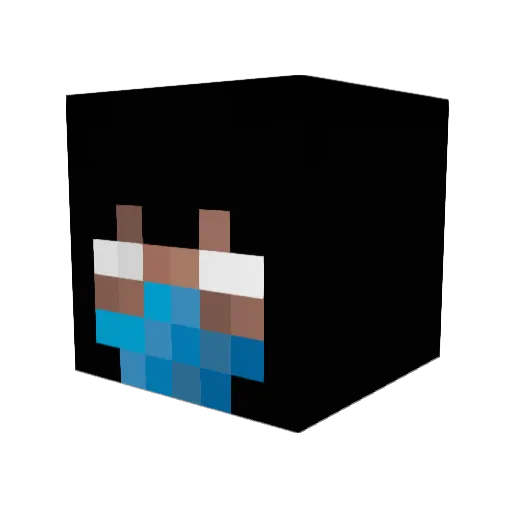 IcedSerCH Minecraft avatar head, 3D render