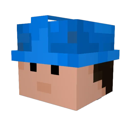 Icedlover69 Minecraft avatar head, 3D render