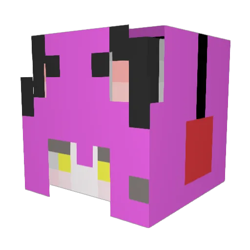 Icedmoon Minecraft avatar head, 3D render