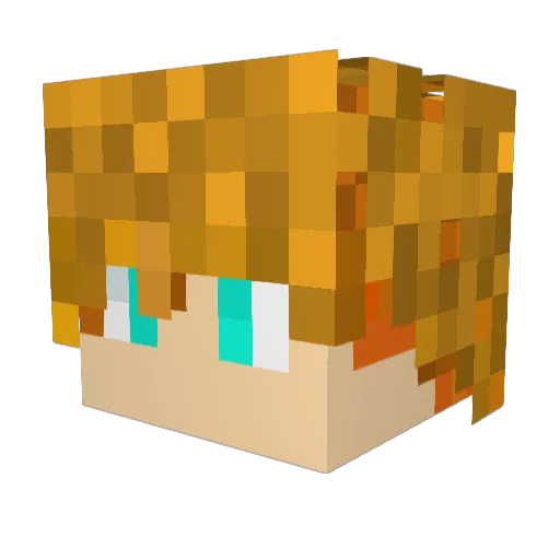 Icednips247 Minecraft avatar head, 3D render