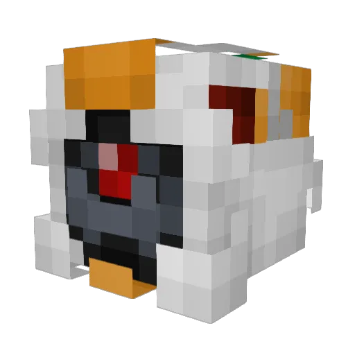 Icedwarfq Minecraft avatar head, 3D render