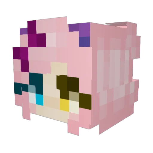 IceeGoddess Minecraft avatar head, 3D render