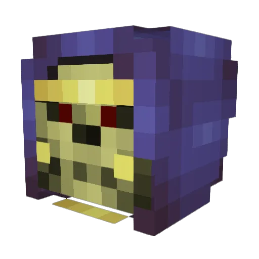 IceeHands Minecraft avatar head, 3D render