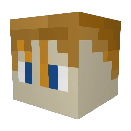 IceeyBox Minecraft avatar head, 3D render