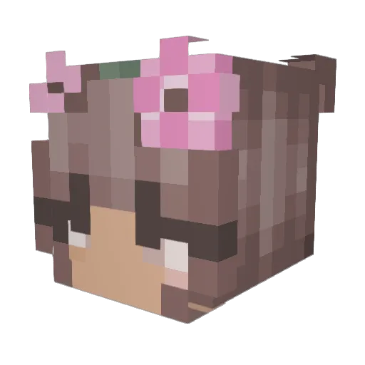 Iceeya Minecraft avatar head, 3D render