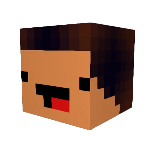 Icehawk29 Minecraft avatar head, 3D render