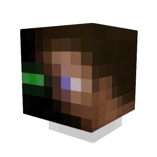 Icehunter95 Minecraft avatar head, 3D render