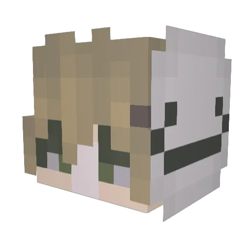 Iceilyn Minecraft avatar head, 3D render
