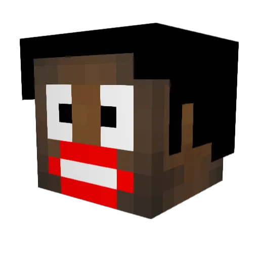 Iceingboy Minecraft avatar head, 3D render