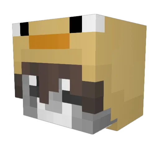 Iceissteve Minecraft avatar head, 3D render
