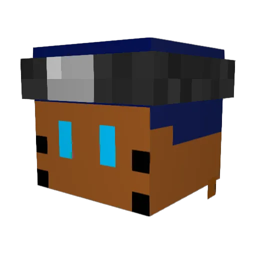 Icekingcole22 Minecraft avatar head, 3D render