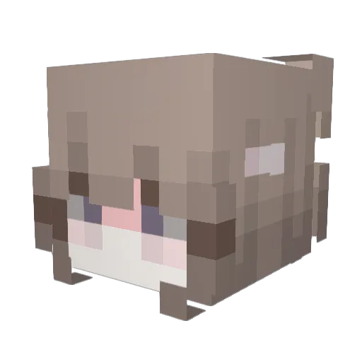 Icely23 Minecraft avatar head, 3D render