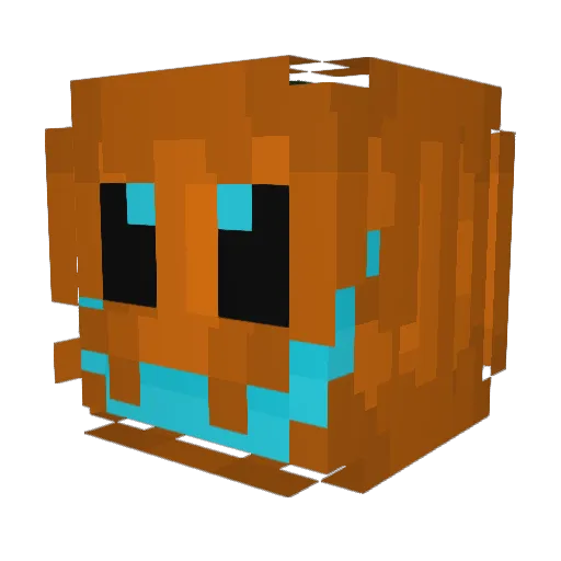 Iceman13590 Minecraft avatar head, 3D render