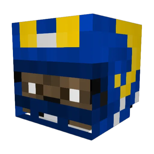 Iceman15 Minecraft avatar head, 3D render