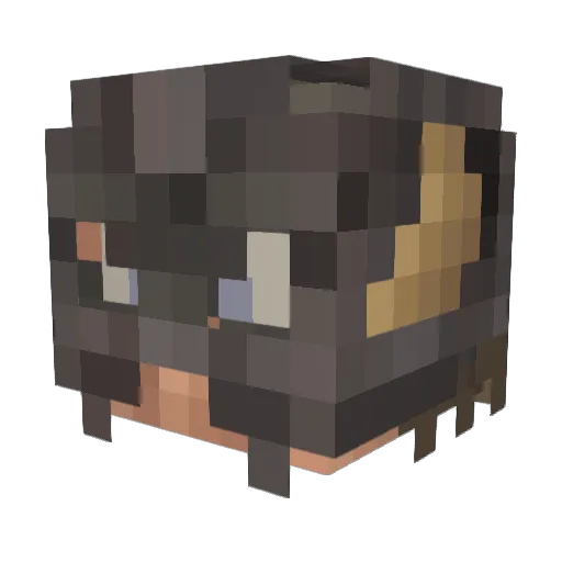 Iceman21 Minecraft avatar head, 3D render
