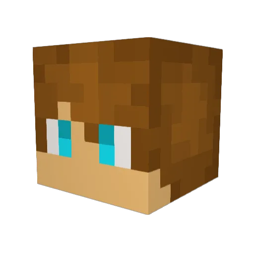 Iceman2k0 Minecraft avatar head, 3D render