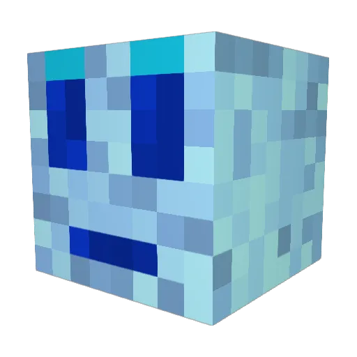 Iceman555 Minecraft avatar head, 3D render