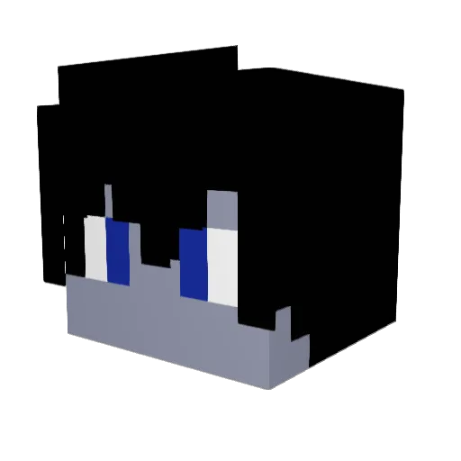 IcemanMK Minecraft avatar head, 3D render