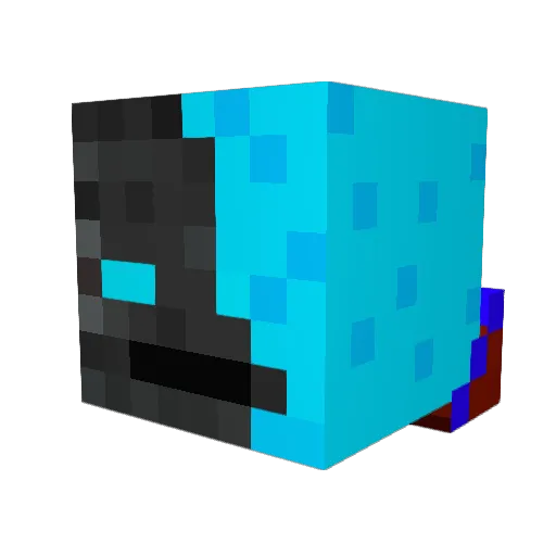 Iceman_91 Minecraft avatar head, 3D render