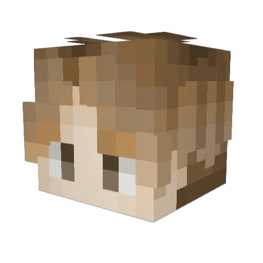 Icemaster435 Minecraft avatar head, 3D render