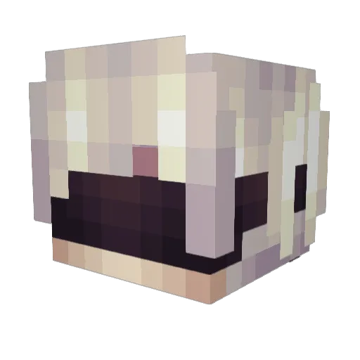 Icenezz Minecraft avatar head, 3D render