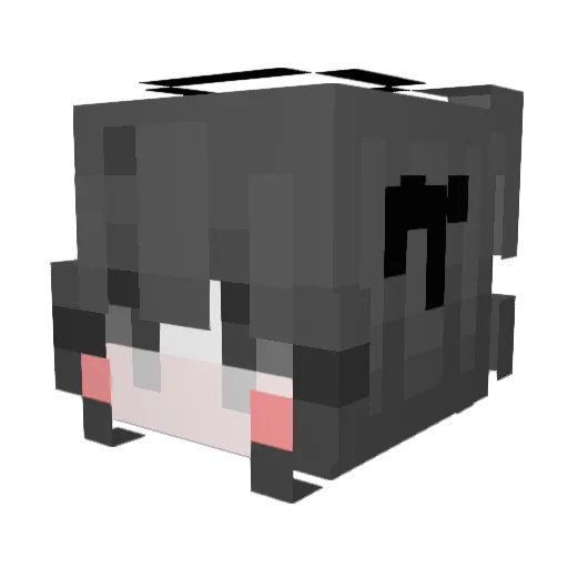 IcerRose Minecraft avatar head, 3D render