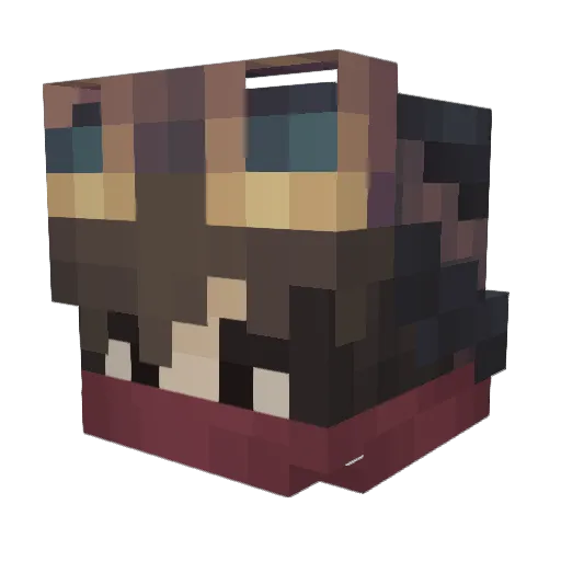 Icernum Minecraft avatar head, 3D render