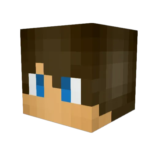 Icesayer Minecraft avatar head, 3D render