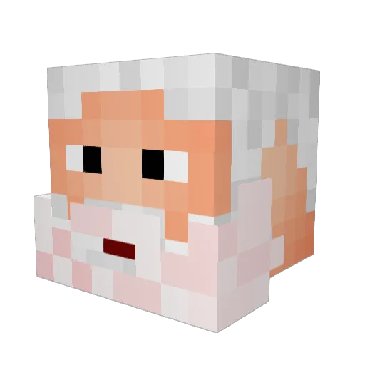 Icethan07 Minecraft avatar head, 3D render
