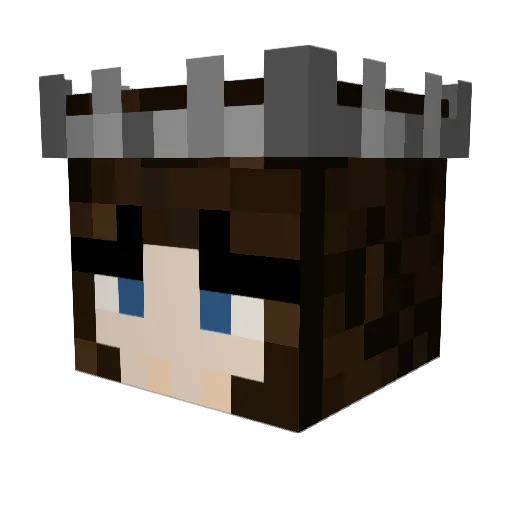 Iceurmel Minecraft avatar head, 3D render