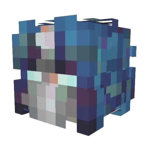 Icewing08 Minecraft avatar head, 3D render
