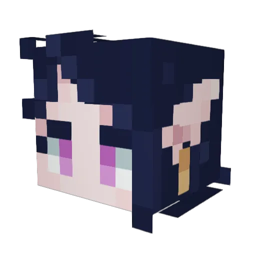 Icewreath Minecraft avatar head, 3D render