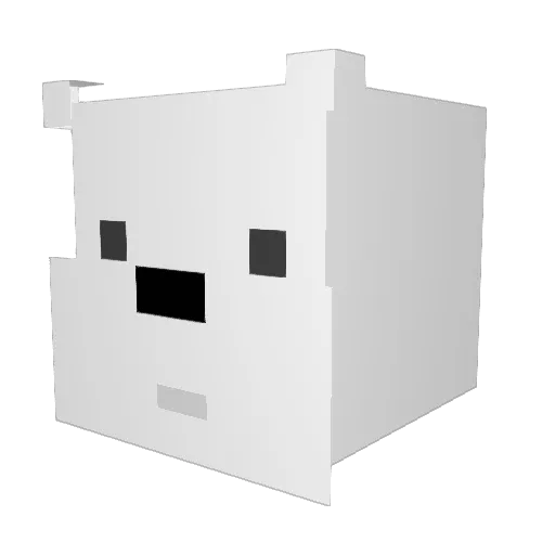 IcexBear Minecraft avatar head, 3D render