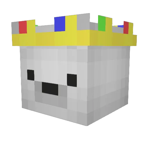 Icey27 Minecraft avatar head, 3D render
