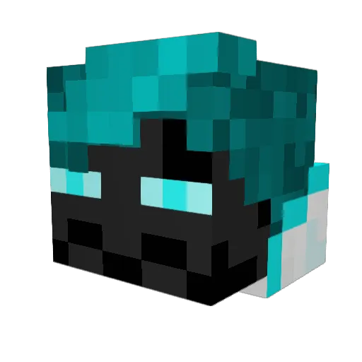 Icey347 Minecraft avatar head, 3D render