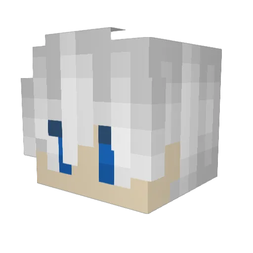IceyLegends Minecraft avatar head, 3D render